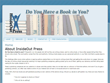 Tablet Screenshot of insideoutpress.com